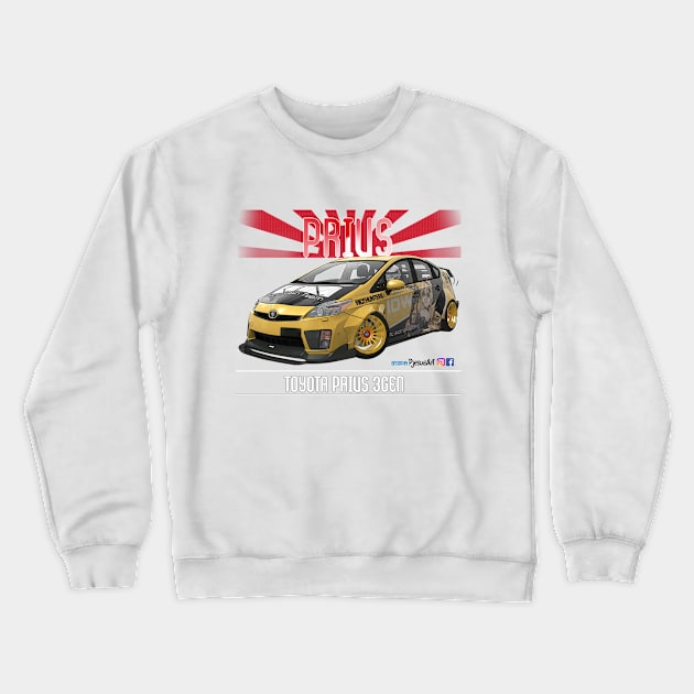 Toyota Prius 2JZ IDW Crewneck Sweatshirt by PjesusArt